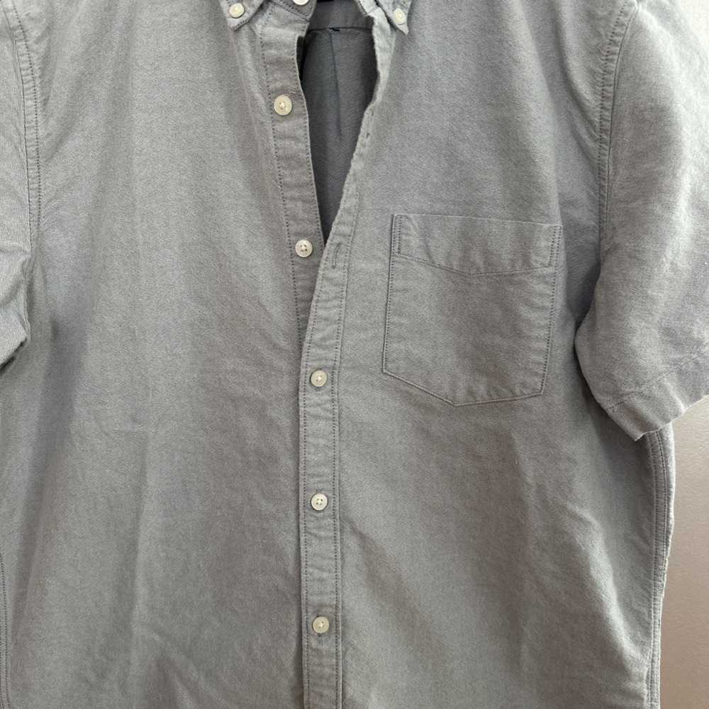 American Eagle Soft Mens Grey Short Sleeve Shirt 100% Cotton‎ Size Large - Picture 2 of 9